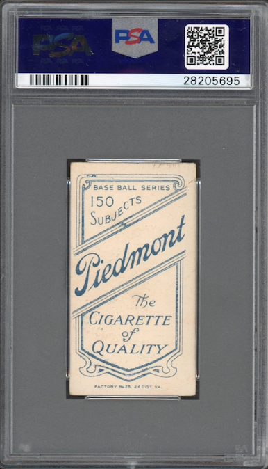 1909-11 T206 Piedmont 150 Al Shaw St. Louis PSA VG 3