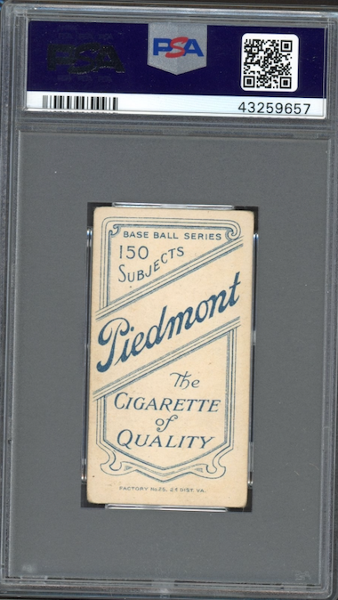 1909-11 T206 Piedmont 150 Ed Abbaticchio - Brown Sleeves PSA VG-EX 4