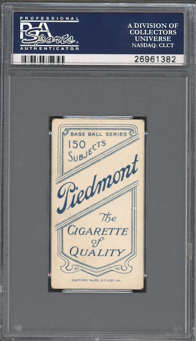 1909-11 T206 Piedmont 150 Germany Schaefer Detroit PSA VG 3