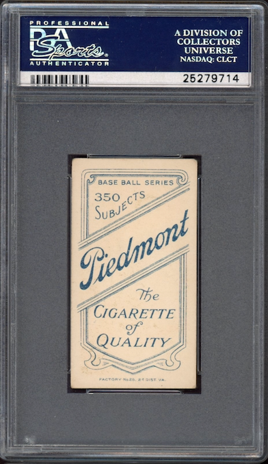 1909-11 T206 Piedmont 350 Bill Chappelle PSA VG 3