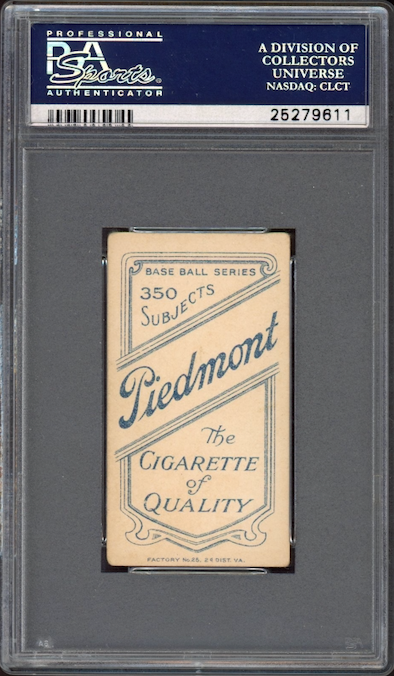 1909-11 T206 Piedmont 350 Dave Brain PSA VG 3