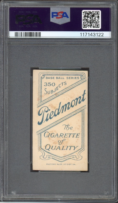 1909-11 T206 Piedmont 350 Fred Snodgrass Batting PSA EX 5