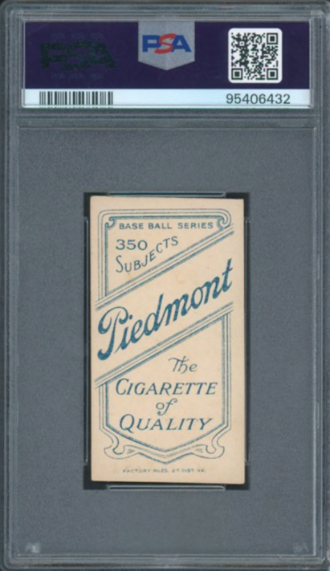 1909-11 T206 Piedmont 350 Heinie Wagner Bat On Right Shoulder PSA 4