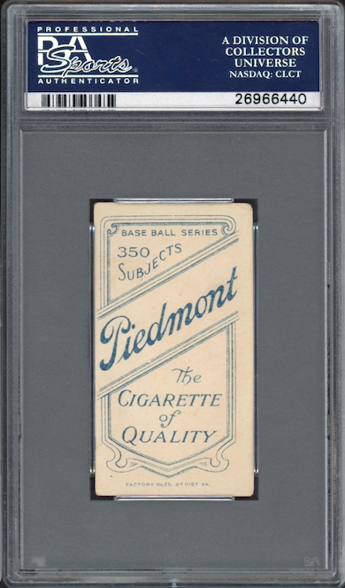 1909-11 T206 Piedmont 350 Jack Dunn - Baltimore PSA VG-EX 4