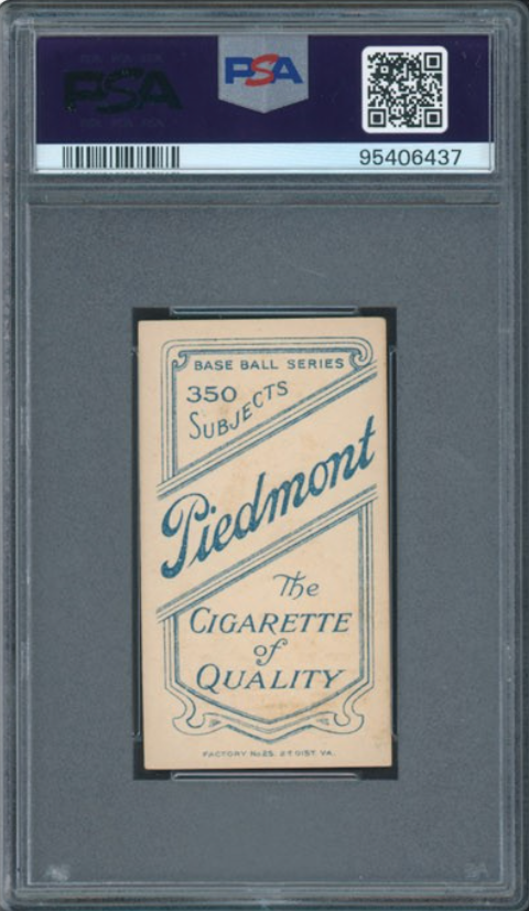 1909-11 T206 Piedmont 350 Joe Lake St. Louis, No Ball PSA 4.5