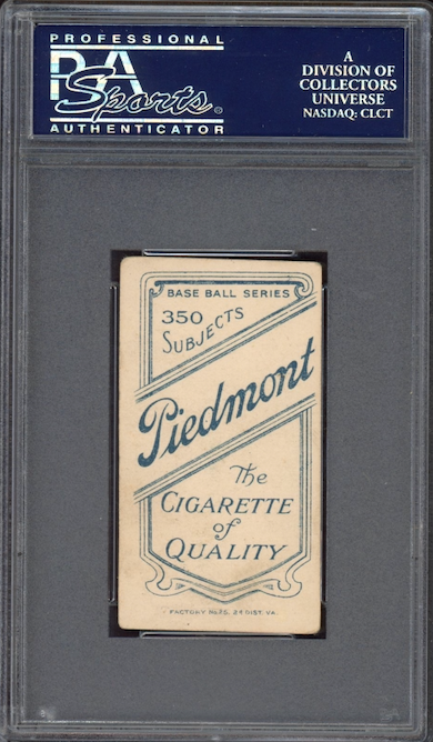 1909-11 T206 Piedmont 350 Oscar Stanage PSA VG 3