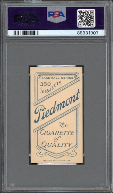 1909-11 T206 Piedmont 350 Peaches Graham Boston PSA VG-EX+ 4.5