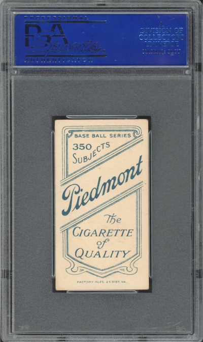 1909-11 T206 Piedmont Ed Summers PSA EX-MT 6