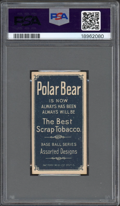 1909-11 T206 Polar Bear Harry McIntyre Brooklyn & Chicago PSA EX 5