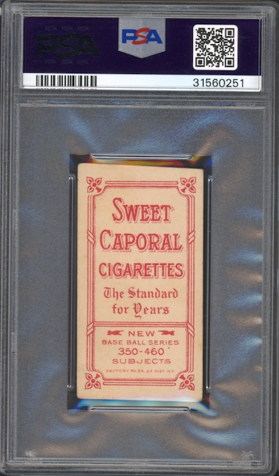 1909-11 T206 Sweet Caporal 350-460/30 Ty Cobb Portrait - Red PSA VG-EX 4