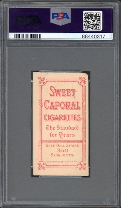 1909-11 T206 Sweet Caporal 350/25 Red Murray Batting PSA VG-EX 4