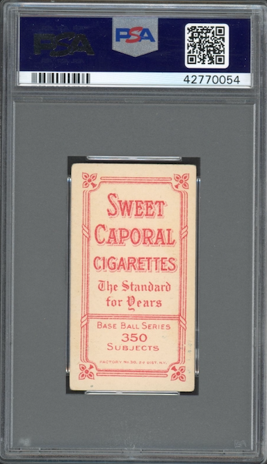 1909-11 T206 Sweet Caporal 350/30 Bill Graham - St. Louis PSA VG-EX 4