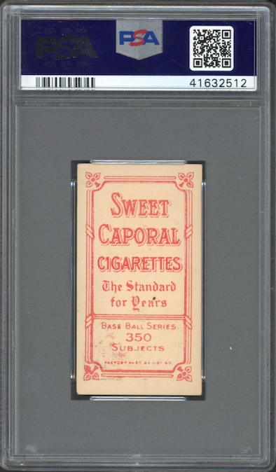 1909-11 T206 Sweet Caporal 350/30 Peaches Graham - Boston PSA VG-EX 4