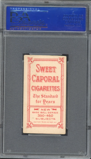 1909-11 T206 Sweet Caporal Bill Bergen - Catching PSA VG-EX 4