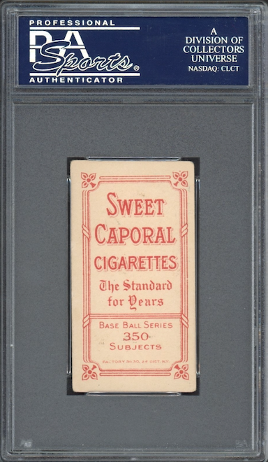 1909-11 T206 Sweet Caporal Bob Groom PSA VG-EX 4