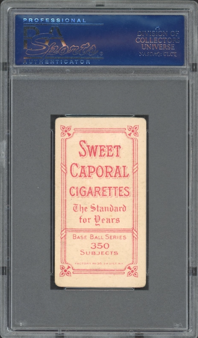 1909-11 T206 Sweet Caporal Ed Konetchy - Glove Near Ground PSA VG-EX 4