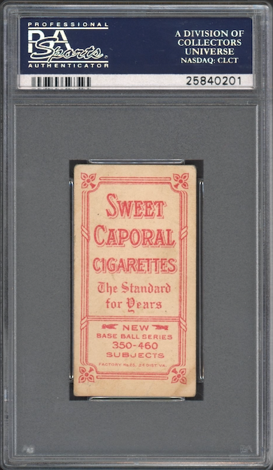 1909-11 T206 Sweet Caporal Ed Konetchy Glove Near Ground PSA VG 3