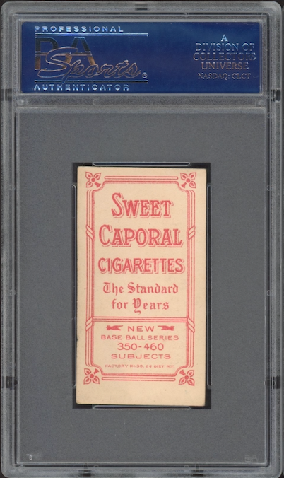 1909-11 T206 Sweet Caporal Fred Merkle Throwing PSA EX 5