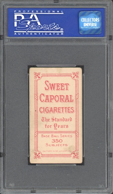 1909-11 T206 Sweet Caporal Joe Lake New York PSA VG 3