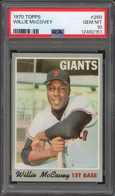 1970 Topps #250 Willie McCovey PSA GEM MINT 10