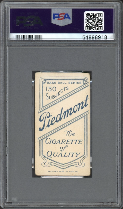 1909-11 T206 Piedmont 150 Walter Johnson PSA GOOD+ 2.5
