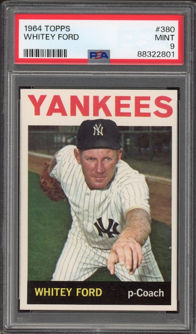 1964 Topps #380 Whitey Ford PSA 9