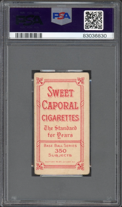 1909-11 T206 Sweet Caporal 350/30 Cy Young Cleveland, Portrait PSA GOOD+ 2.5
