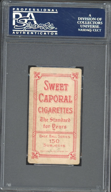 1909-11 T206 Sweet Caporal 150/25 Bill Bergen - Batting PSA VG-EX 4