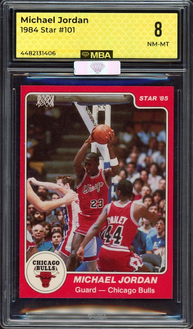 1984 Star #101 Michael Jordan ROOKIE MBA NM-MT 8 (MBA Silver)