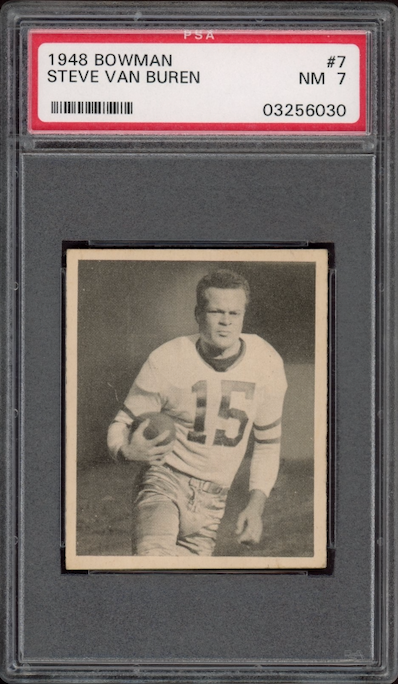 1948 Bowman #7 Steve Van Buren ROOKIE PSA NM 7