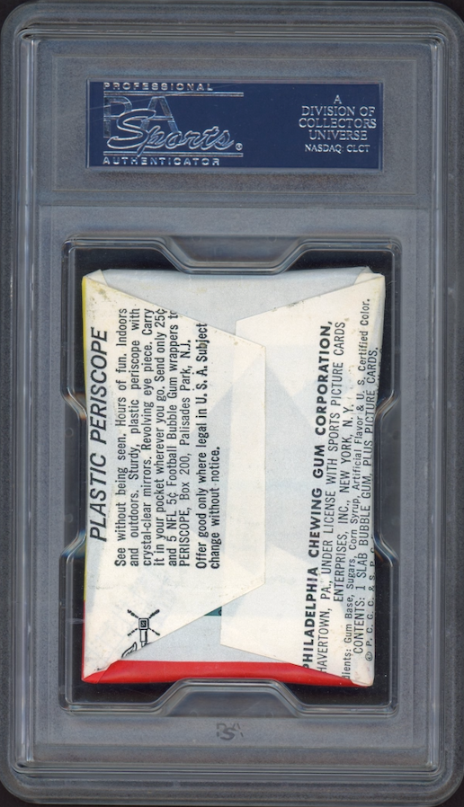 1964 Philadelphia Football Wax Pack PSA 7