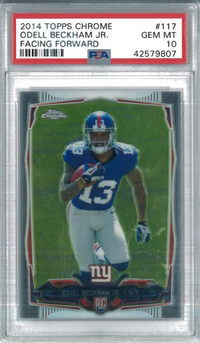 2014 Topps Chrome Facing Forward #117 Odell Beckham Jr. PSA 10