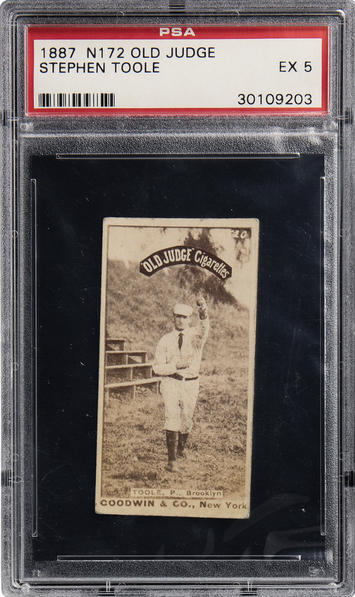 1887 N172 Old Judge Stephen Toole PSA 5