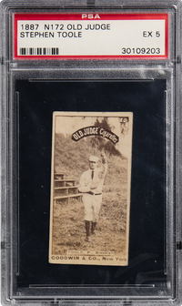 1887 N172 Old Judge Stephen Toole PSA 5