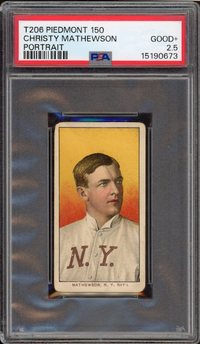 1909-11 T206 Piedmont 150 Christy Mathewson Portrait PSA GOOD+ 2.5