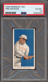 1909-11 T206 Piedmont 350 Tris Speaker PSA VG-EX+ 4.5