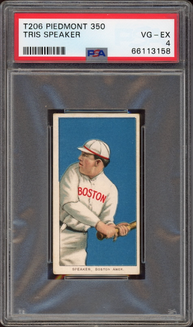 1909-11 T206 Piedmont 350 Tris Speaker PSA VG-EX 4