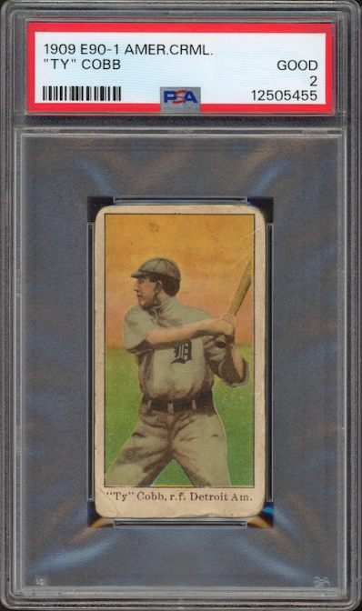 1909 E90-1 American Caramel Ty Cobb PSA GOOD 2