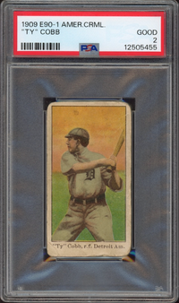 1909 E90-1 American Caramel Ty Cobb PSA GOOD 2