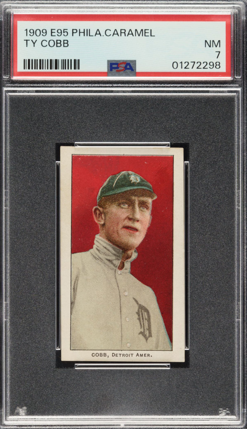 1909 E95 Philadelphia Caramel Ty Cobb PSA NM 7