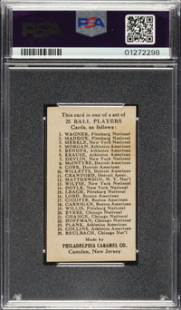 1909 E95 Philadelphia Caramel Ty Cobb PSA NM 7