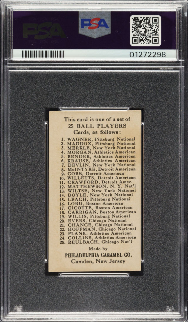 1909 E95 Philadelphia Caramel Ty Cobb PSA NM 7