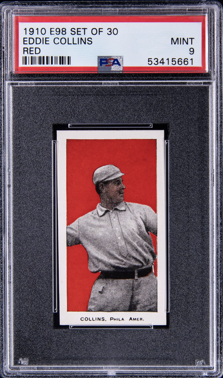 1910 E98 Set of 30 Red Eddie Collins PSA MINT 9
