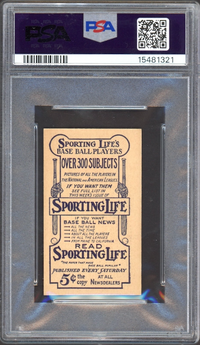 1911 M116 Sporting Life Eddie Collins Pastel Background PSA NM 7