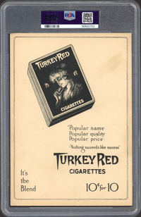 1911 T3 Turkey Red Home Run Baker Cabinets-Turkey Red Back PSA EX 5
