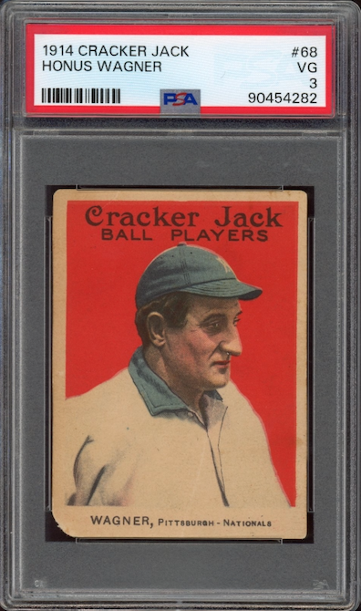 1914 Cracker Jack #68 Honus Wagner PSA VG 3