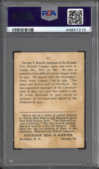 1914 Cracker Jack #11 George Stovall PSA GOOD 2