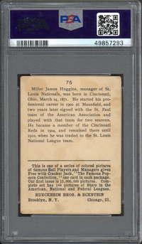 1914 Cracker Jack #75 Miller Huggins PSA GOOD+ 2.5