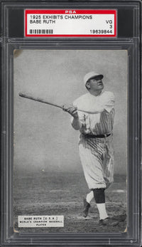 1925 Exhibits Champions Babe Ruth PSA VG 3