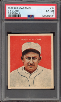1932 U.S. Caramel #14 Ty Cobb PSA EX-MT 6